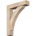 Douglas Fir Smooth Bracket with Offset Brace D7374