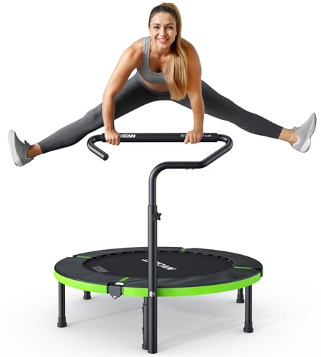 40"/48" Foldable Mini Trampoline with Adjustable Foam Handle B8805