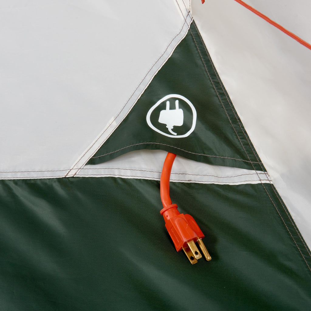 7-Person 1-Room Teepee Tent with Vented Rear Window, Green M587