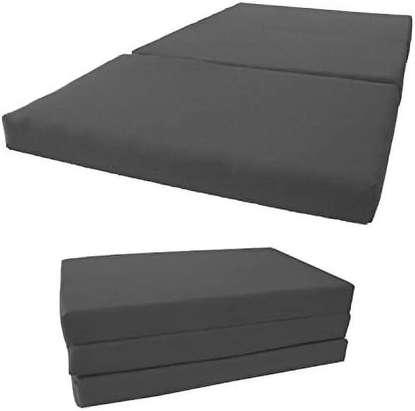 Tri Fold Foam Bed Twin Full Queen Gray H10240