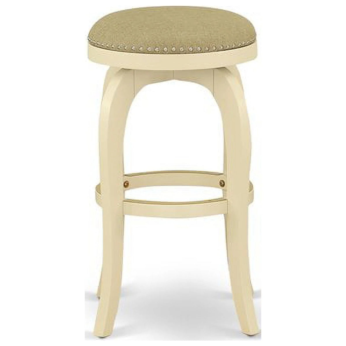 30" Wood Swivel Backless Bar Stool Set of 2 E3833