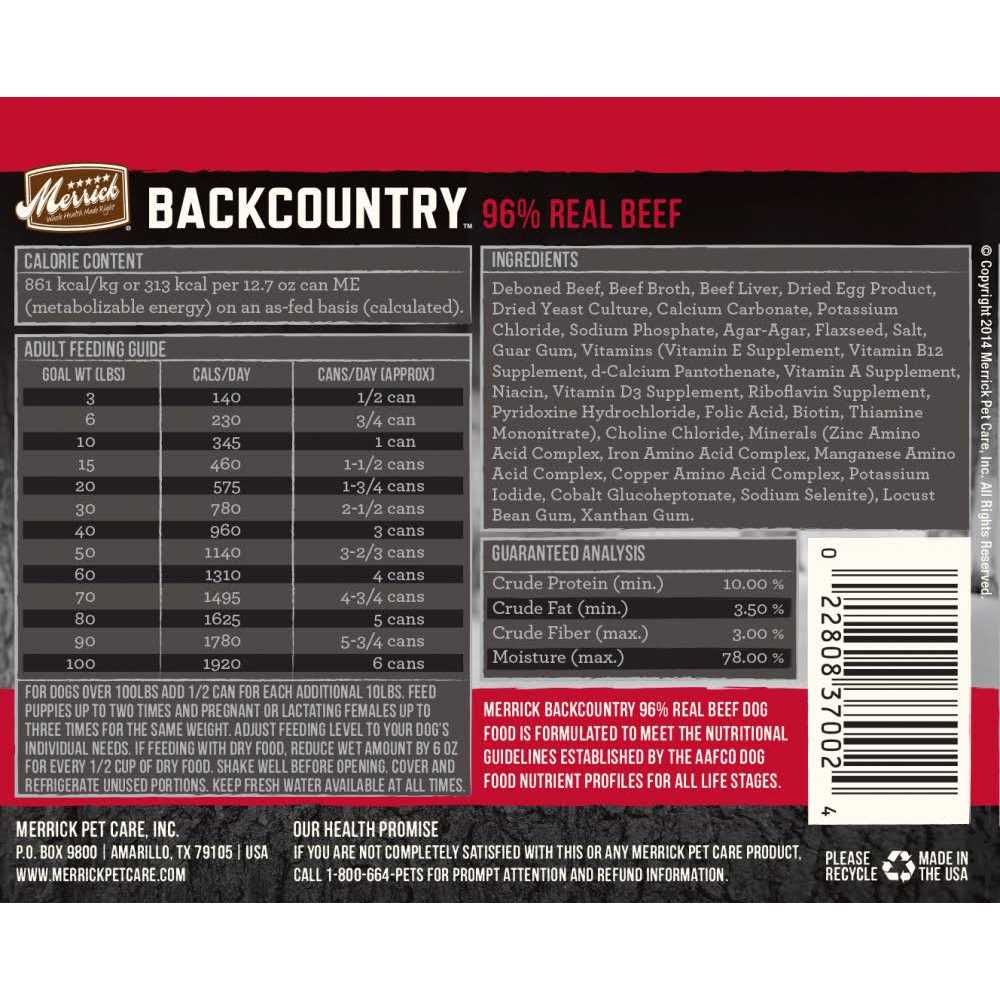 96% Real Beef Grain Free Canned Dog Food G5144