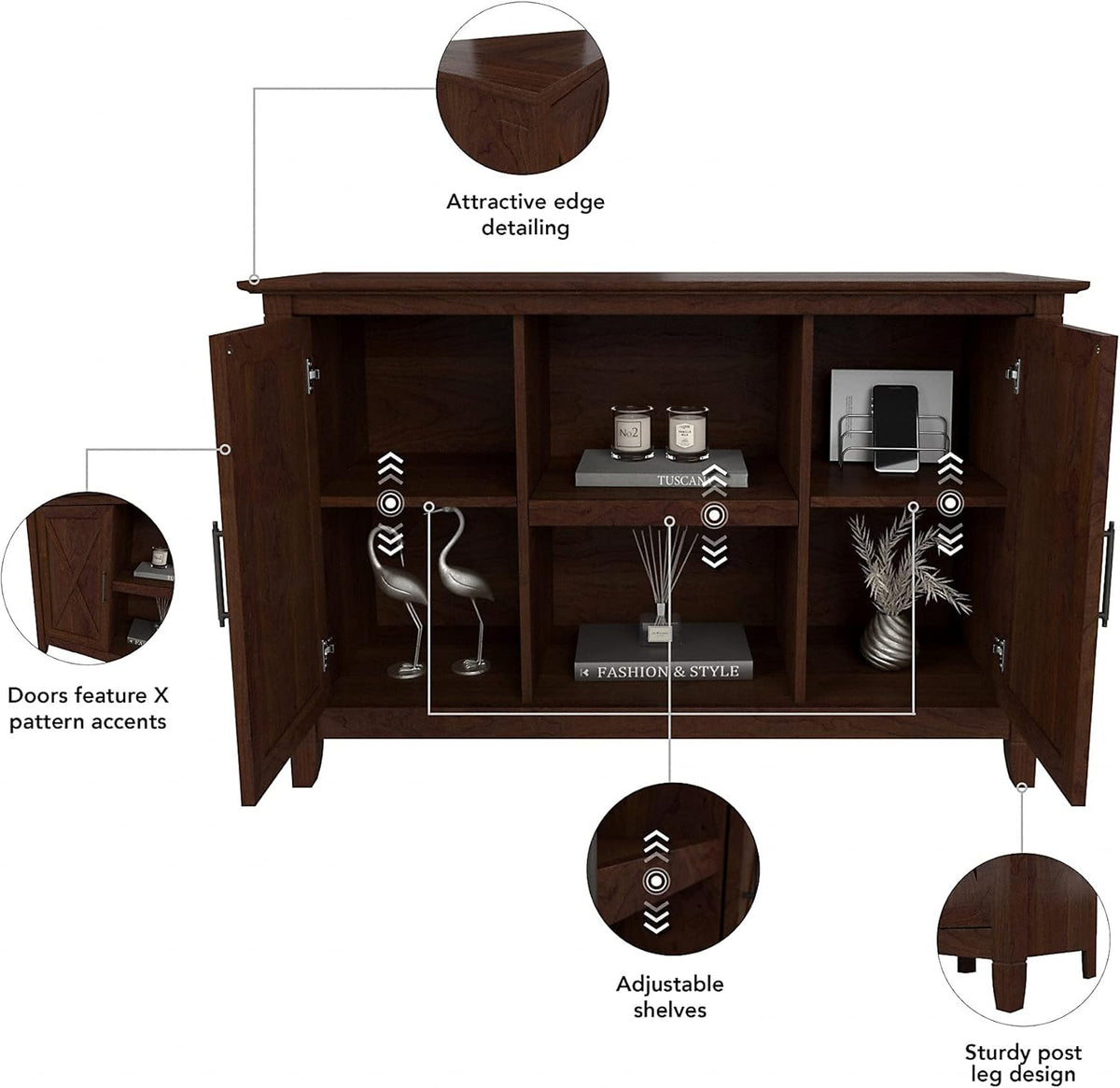 Bing Cherry Accent Cabinet with Doors Z3544