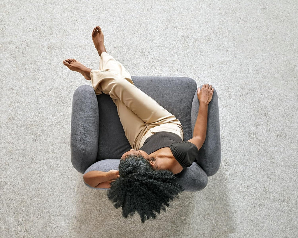 Boucle Sofa 3 Piece Set Grey E429