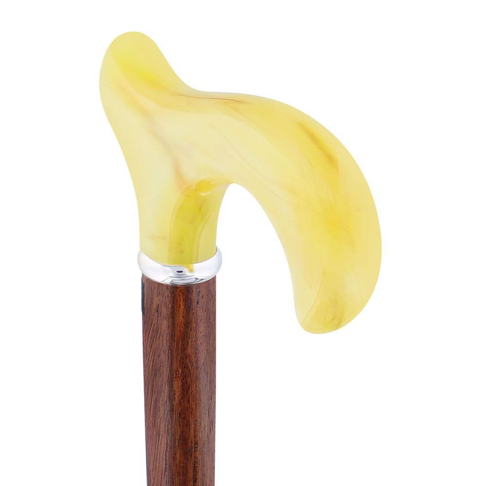 Derby Walking Cane with Genuine Rosewood Shaft and Silver Collar N693223