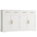 60" Ash Gray Buffet Sideboard with 4 Drawer Z590