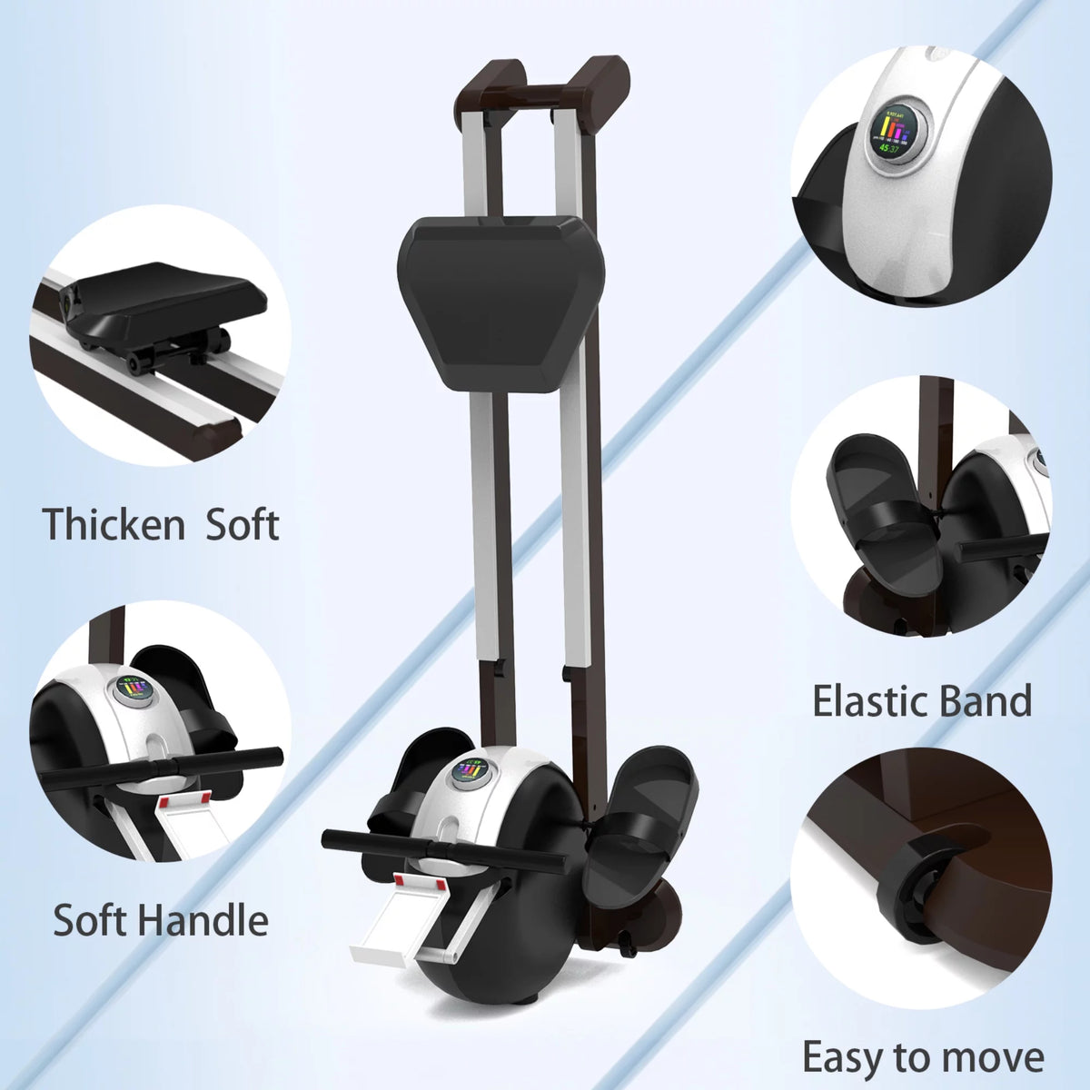 Magnetic Rowing Machine with 32 Levels Resistance, LCD Display T98843