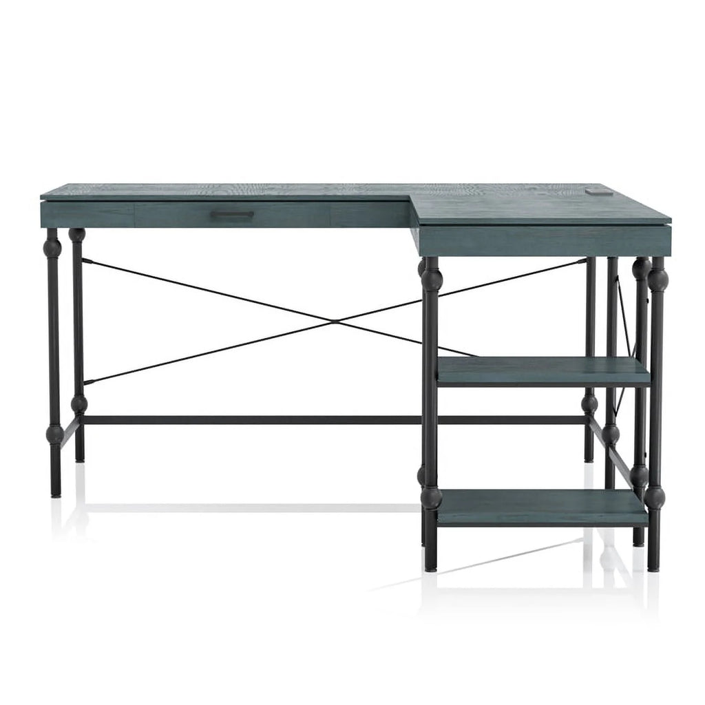 L-shaped Wooden Desk L3809