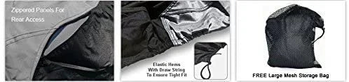 Gray/Black Trailerable Jet Ski Cover with Trailer Straps and Storage Bag Q1341