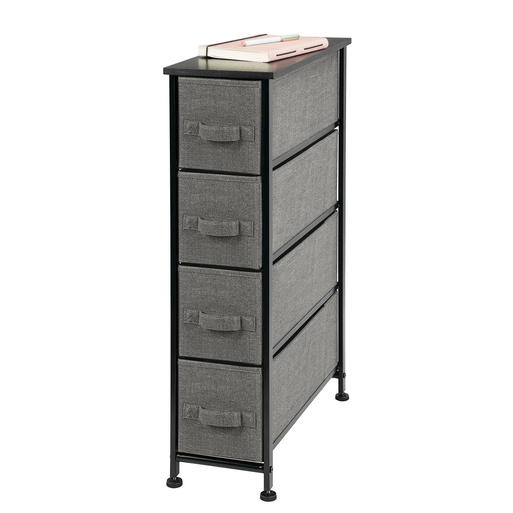 Narrow 4 Fabric Drawers Dresser Z601019