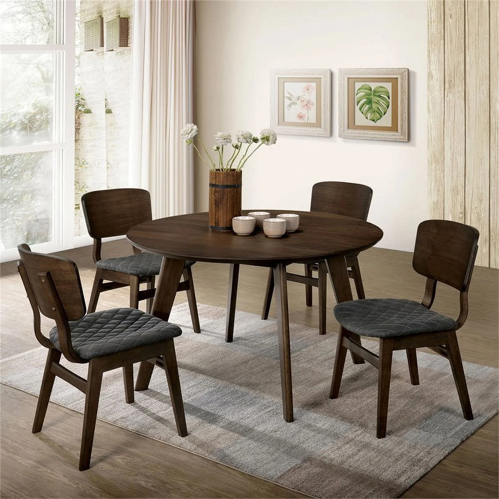 Walnut Wood Side Chair Set of 2 N124