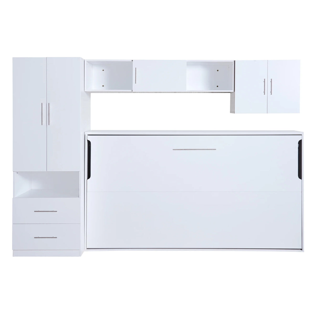 Twin Size Murphy Bed with Shelf and Drawer G38877