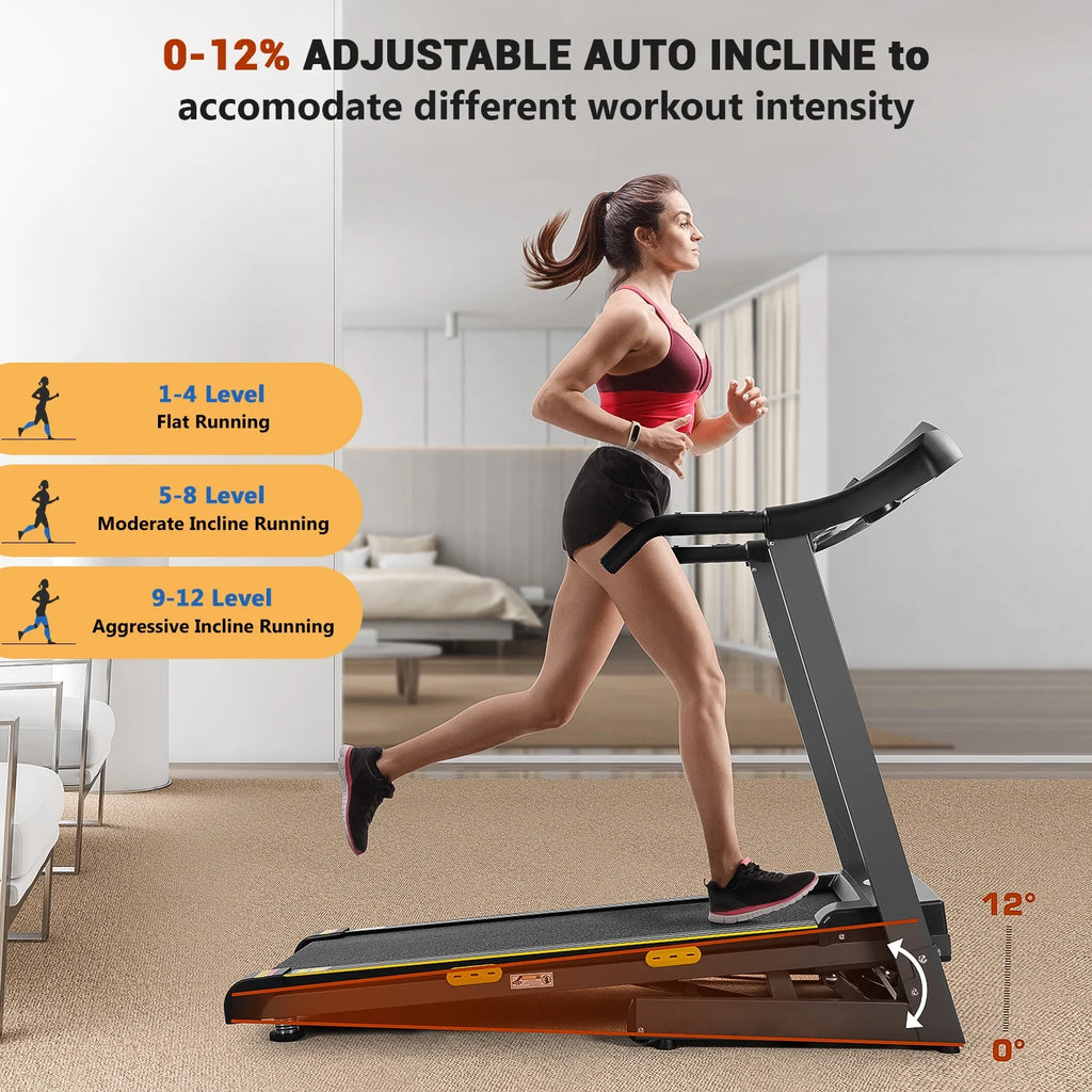 2.5 HP Treadmill with 12% Auto Incline J701004