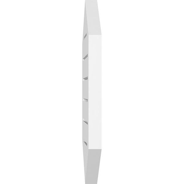 20x22W x 26x22H Vertical Peaked Surface Mount PVC Gable Vent J17420