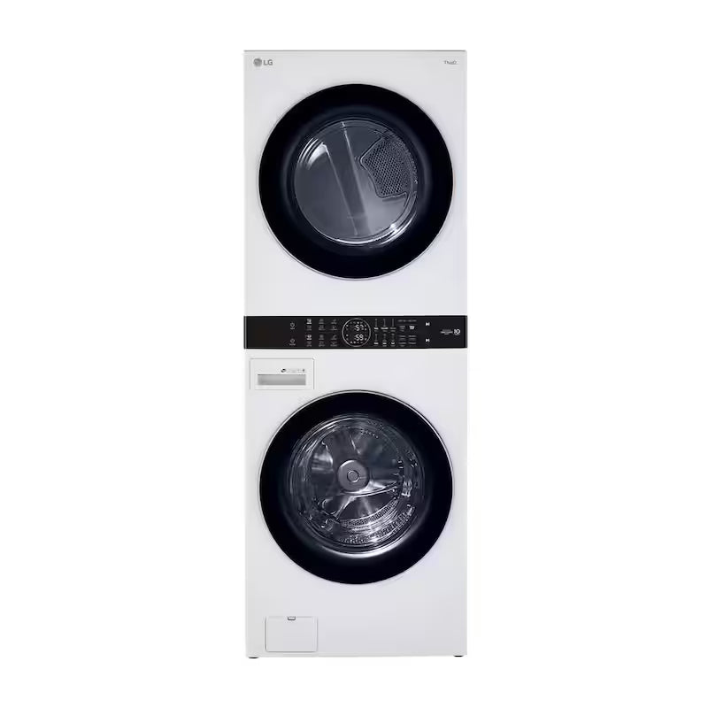 4.5 Cu.Ft. Front Load Washer & 7.4 Cu.Ft. Gas Dryer in White E895439