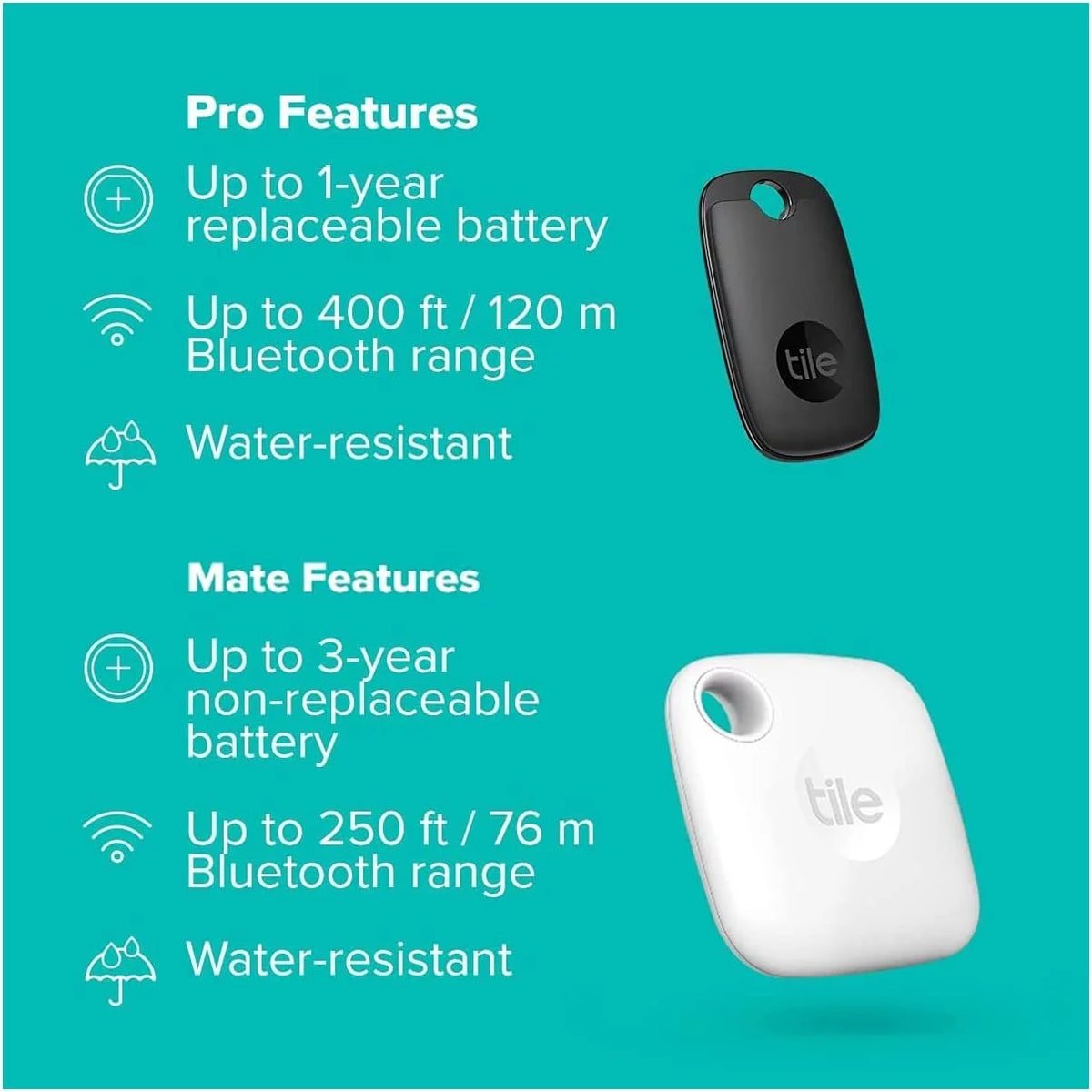 White & Black Bluetooth Tracker and Item Locator P5836