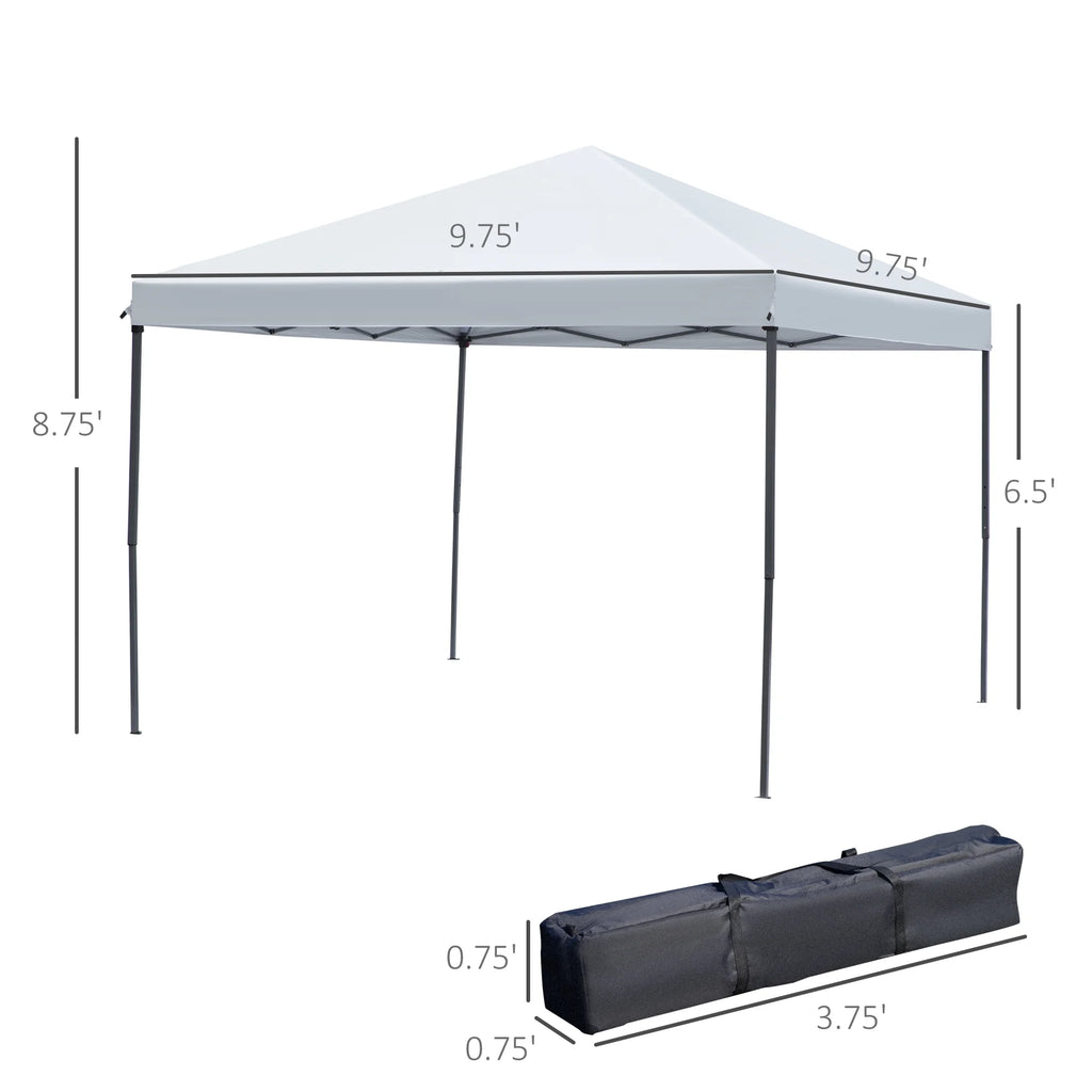 10' x 10' Pop Up Canopy Tent with Netting V7202