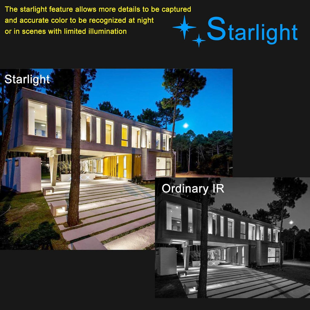 8MP Starlight POE IP Outdoor Dome Camera with 2.8mm Fixed Lens A853596