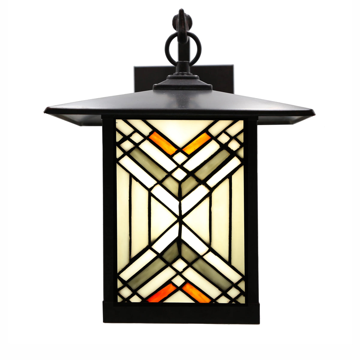 Bronze Stained Glass Wall Sconce X604