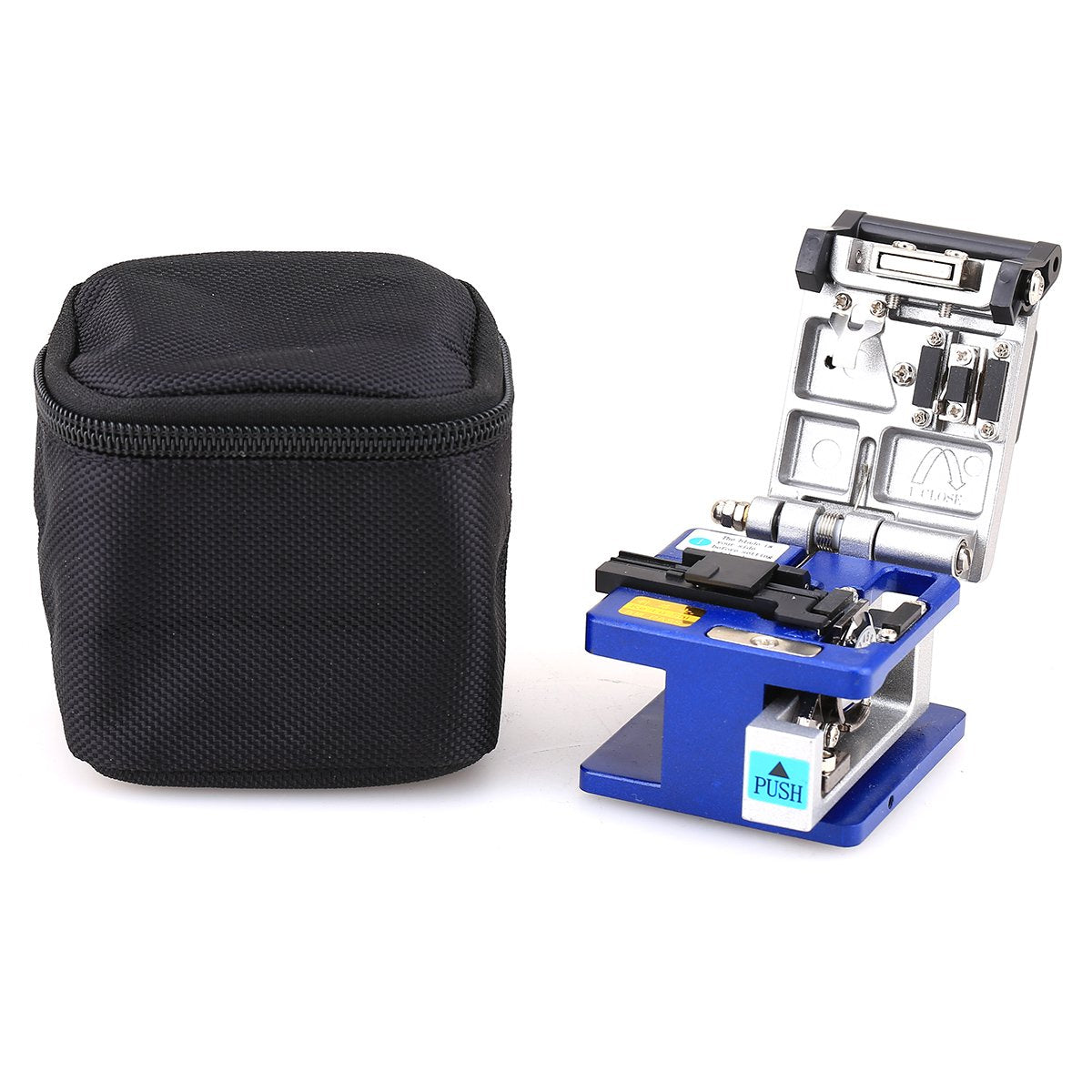 16 in 1 FTTH Fiber Optical Cable Cold Connection Tool Kit with FC-6S Fiber Cleaver Aluminum Visual Fault Locator Cable Tester Stripper Tool Kevlar Scissors Equipment U769