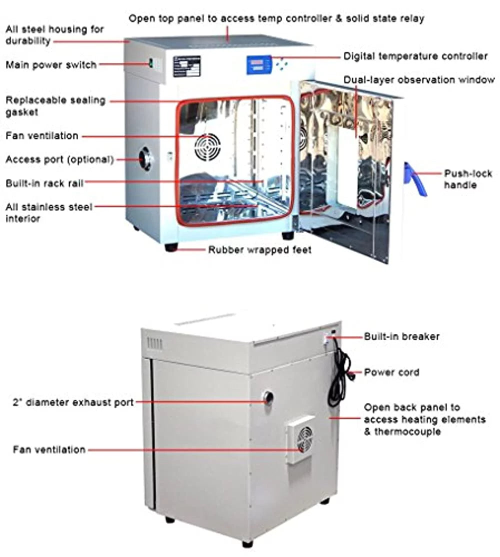 Stainless Steel Digital Forced Air Convection Oven 220V 2000W U9003