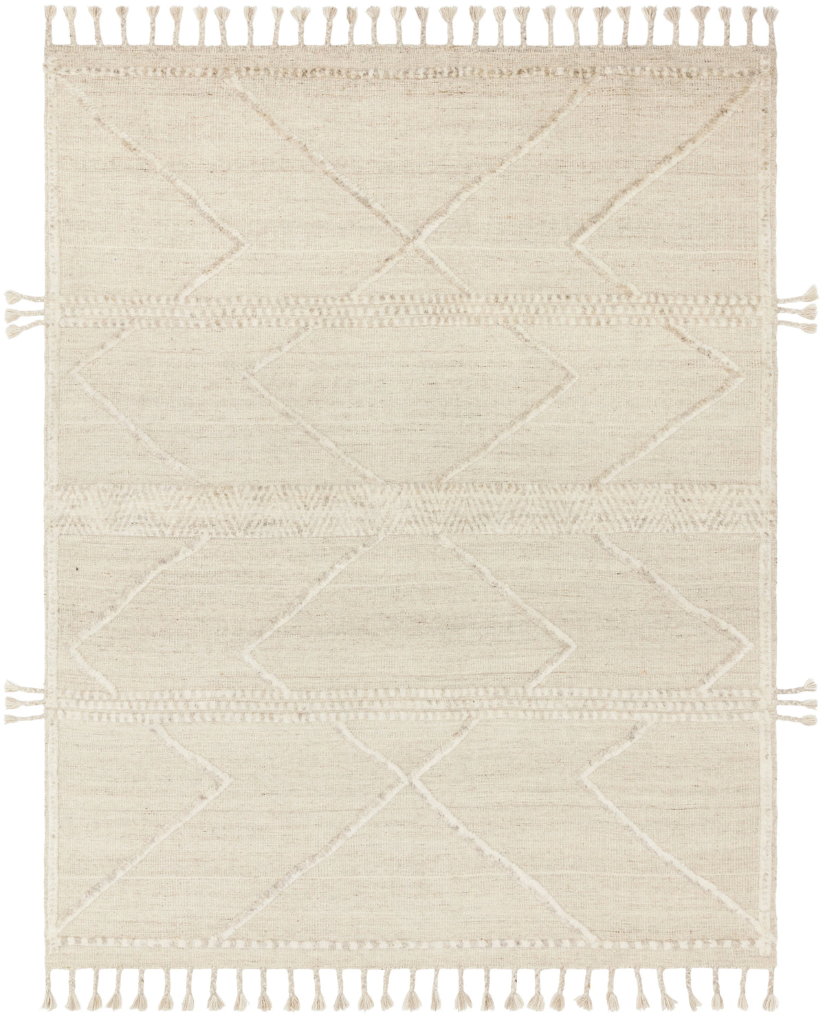 Beige Ivory Rug 9'6 x 13'6 U4973