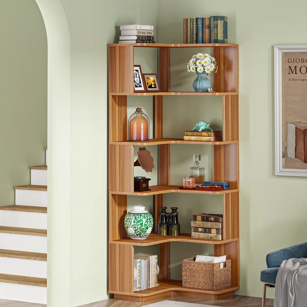 6-Tier Corner Bookshelf R4053