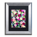 Night Garden Black Matte Silver Frame 11x14-Inch J8044