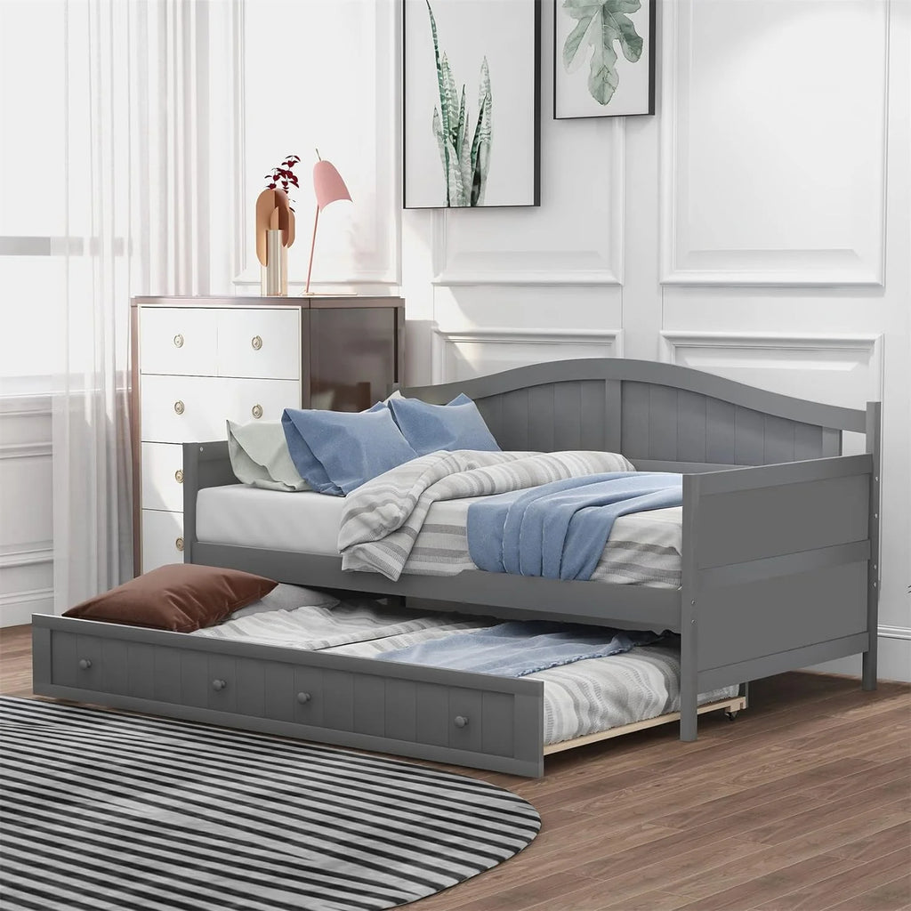Wood Daybed with Trundle D554
