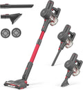 Cordless 250W 25000PA Stick Vacuum Cleaner with 2200mAh Battery 35Mins Runtime 6 in 1 Lightweight Vacuum Cleaner Q6386