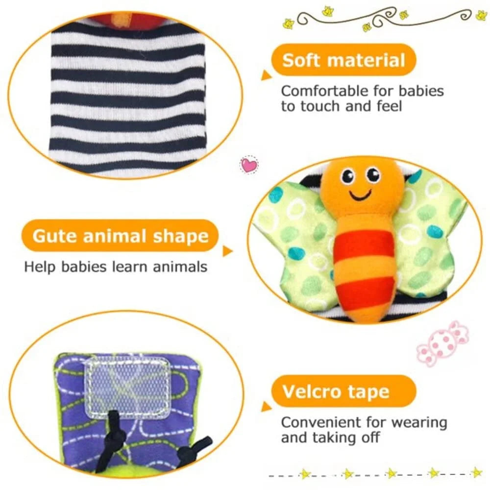 Baby Wrist Rattles and Foot Finders Socks P61318