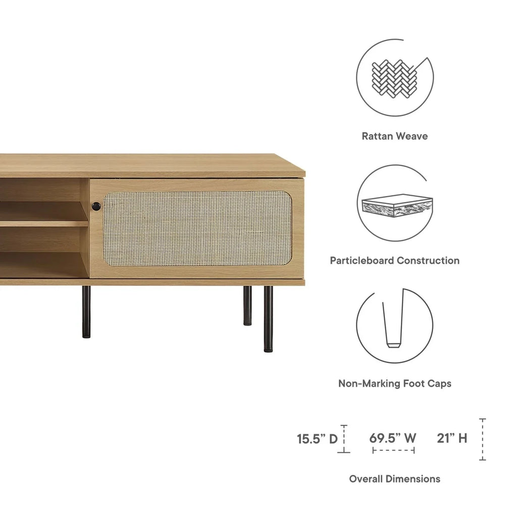 Oak TV Stand H209