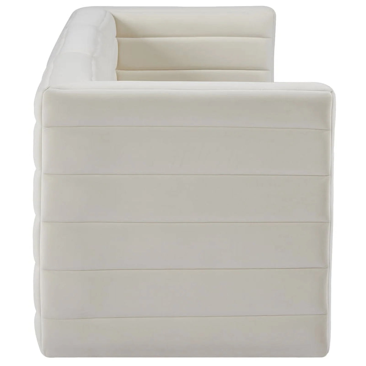 Cream Velvet Modular Sofa O499449