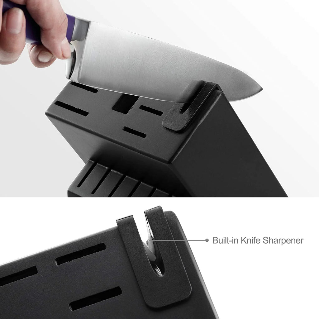 15 Pieces German Stainless Steel Kitchen Knife Block Set F146239