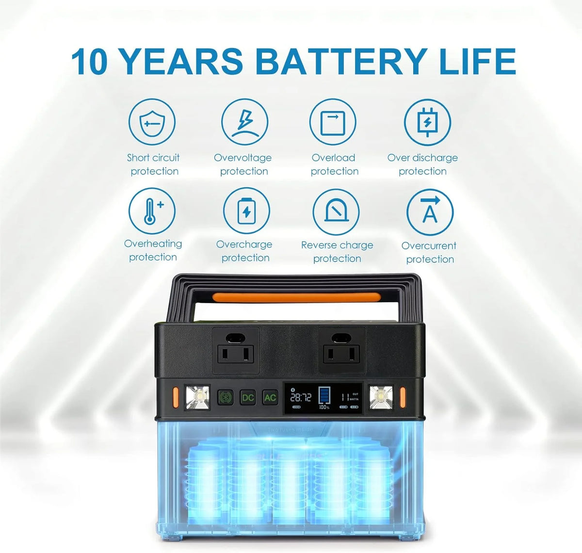 288Wh Portable Power Station with 300 Watt AC Outlets Q735