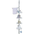 4-Tier Corner Shower Caddy with Towel Bar P4758