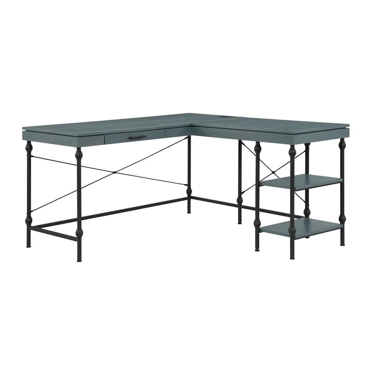 L-shaped Wooden Desk L3809
