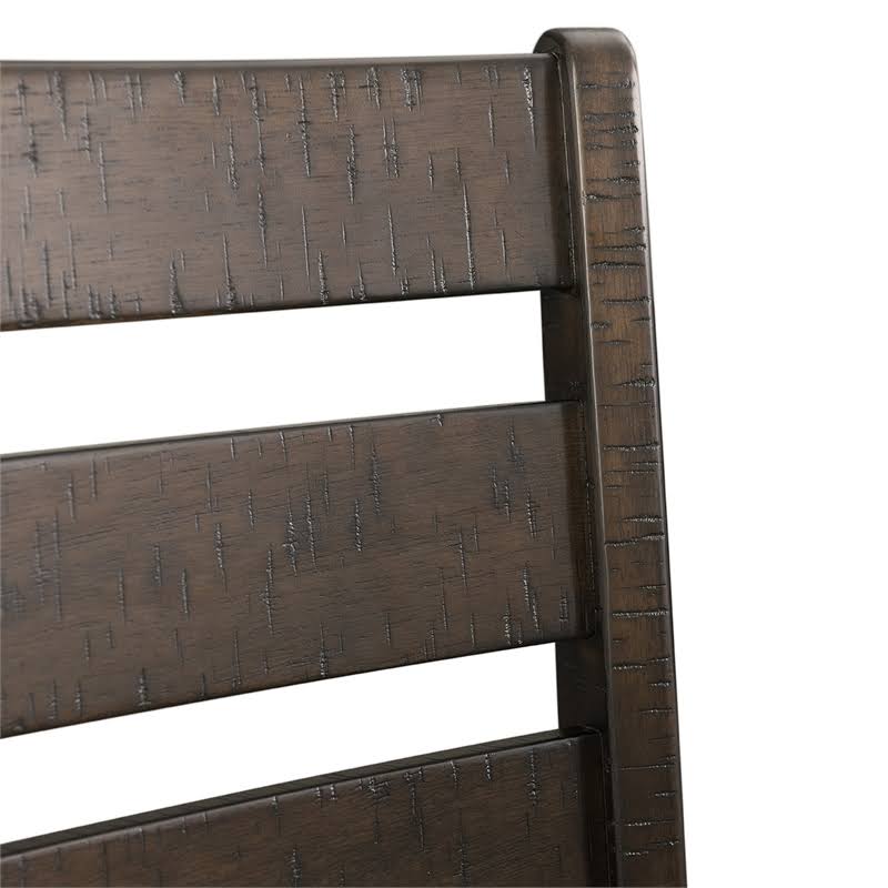 Solid Wood 7-Piece Dining Set in Warm Walnut/Taupe C6214