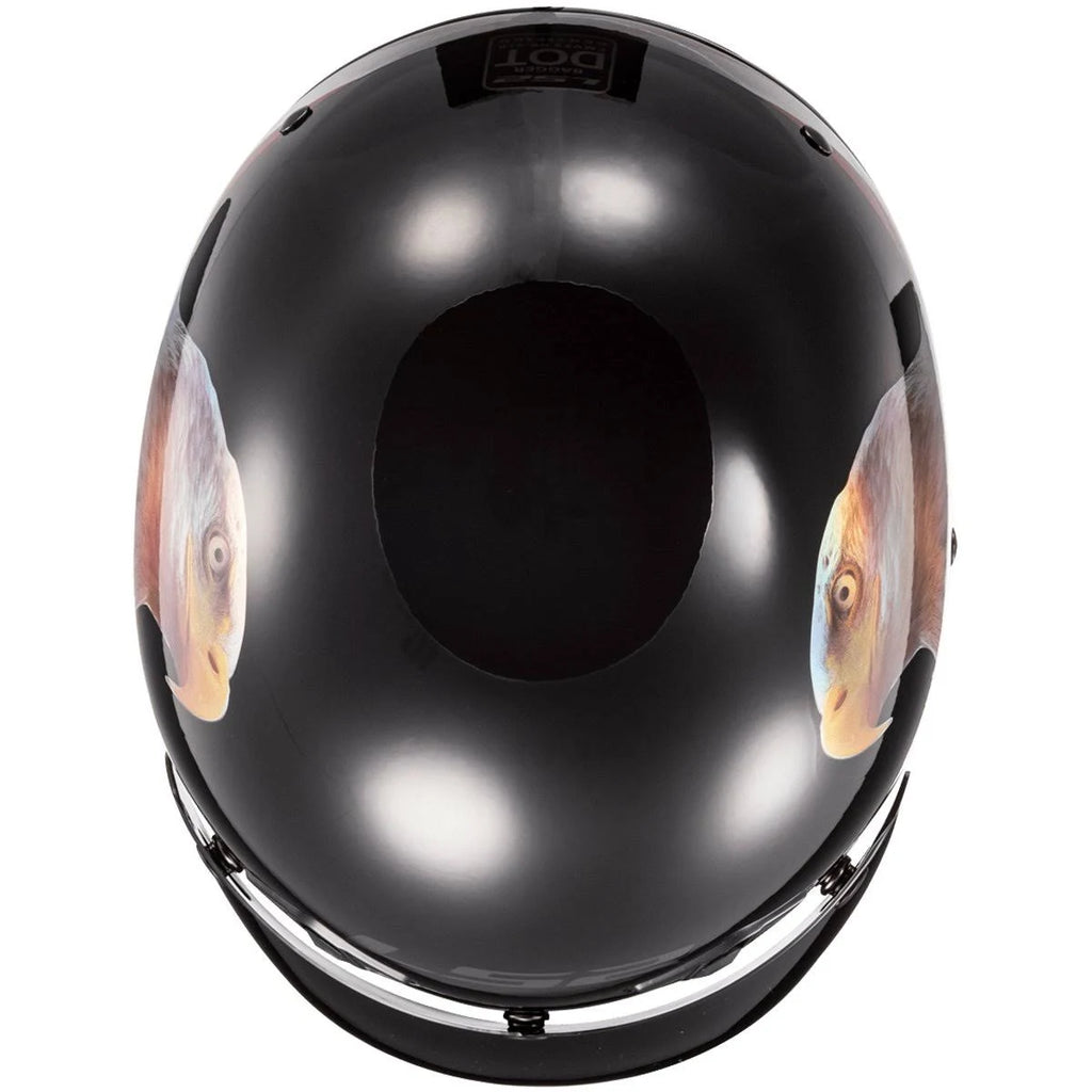 Black Adult Cruiser Helmet F8985