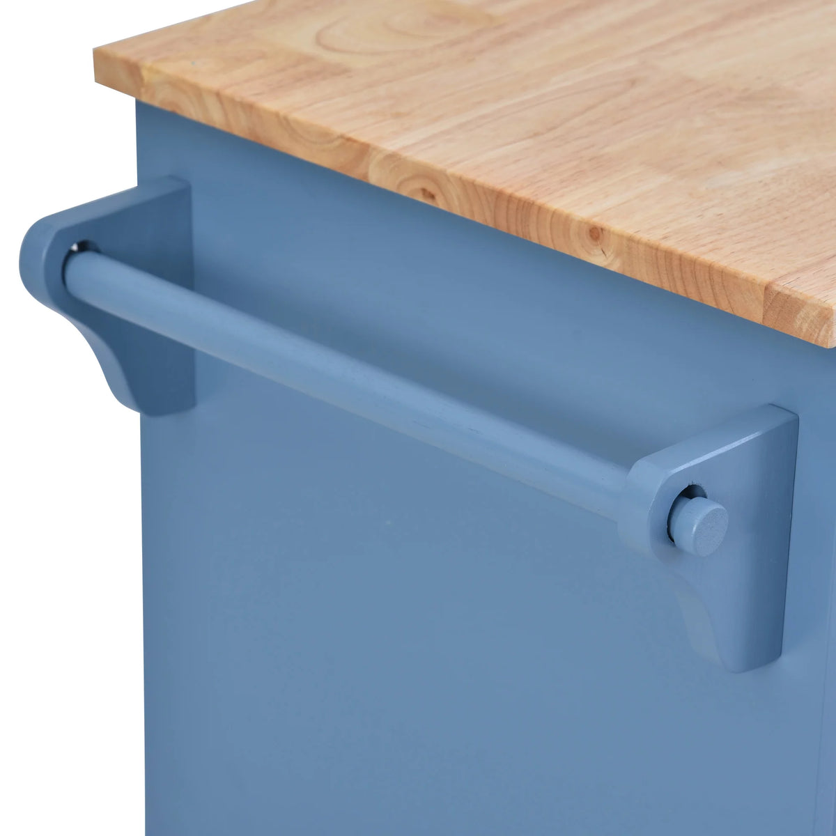 Mobile Kitchen Island Cart with Doors Drawers L9627