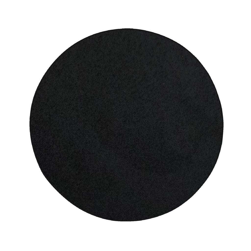 2 ft. Round Black Indoor Rug N15733