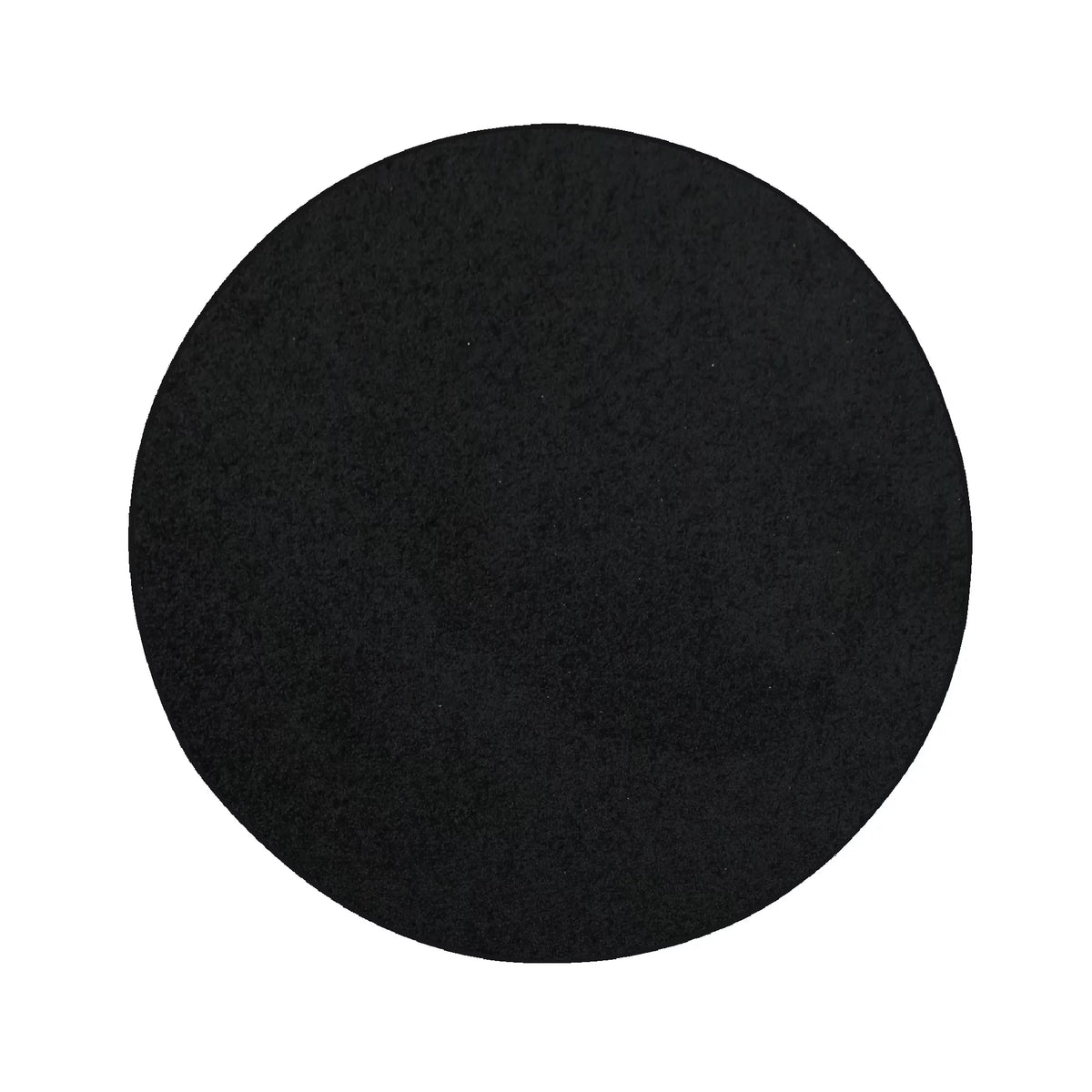 2 ft. Round Black Indoor Rug N15733
