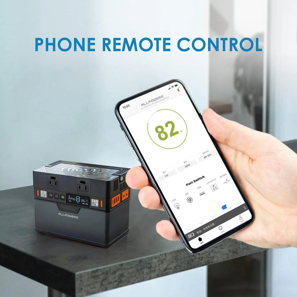 288Wh Portable Power Station with 300 Watt AC Outlets Q735