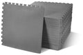 1 In. Thick EVA Foam Interlocking Exercise Mat, 6 Piece, Black J92916