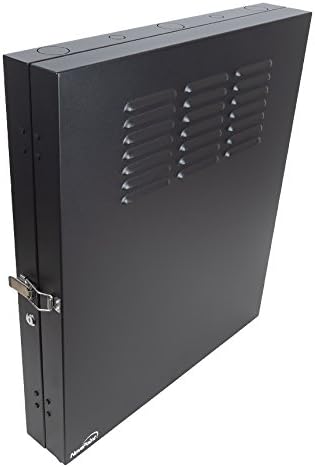 2U Vertical Wall Mount Enclosure Cabinet Black C9734