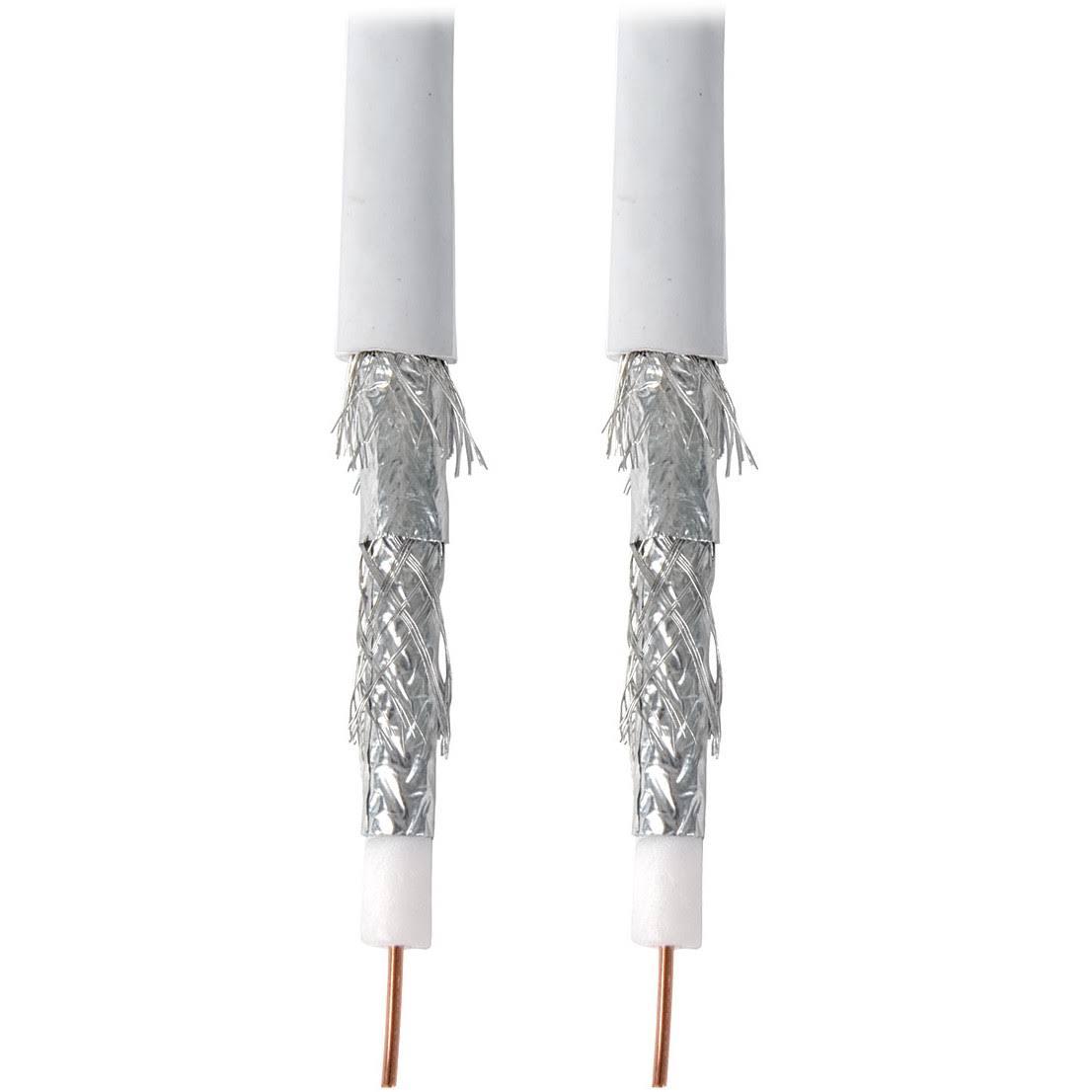 1000 ft. RG6/U Quad-Shield Coaxial Cable, White K93497