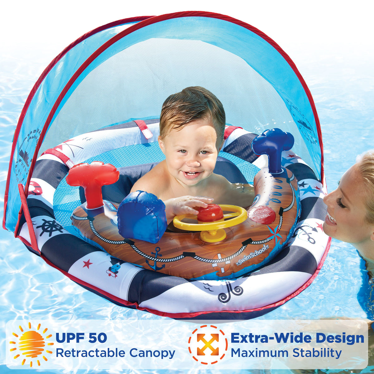 Baby Boat with Adjustable SunShade C22583