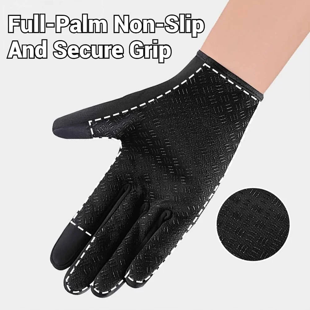 Waterproof Windproof Thermal Touchscreen Gloves with Non-Slip Grip S552683