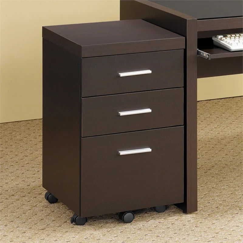 3 Piece Office Chair Computer Desk and Mobile File Cabinet C50920