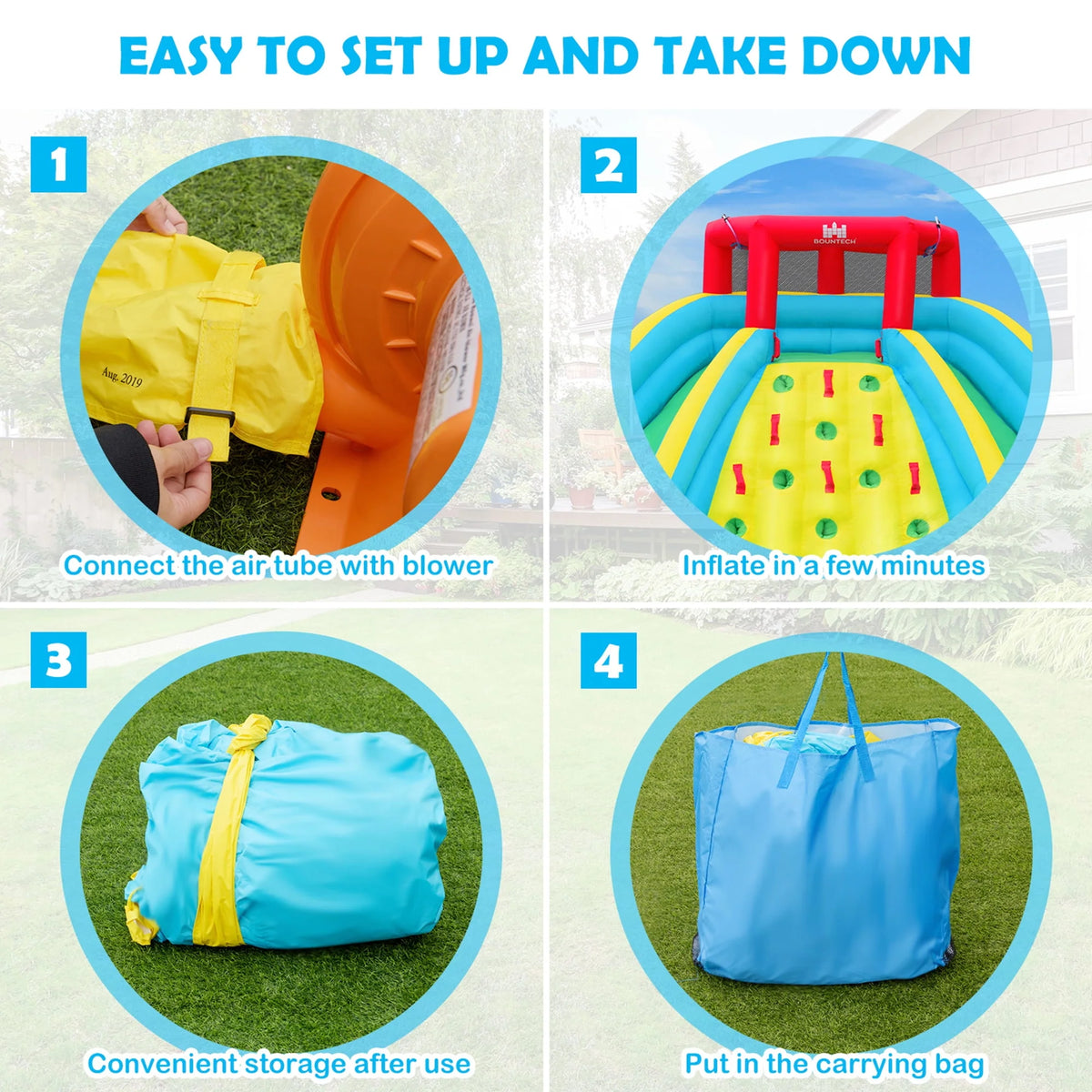 Inflatable Water Slide Park Splash Pool V624